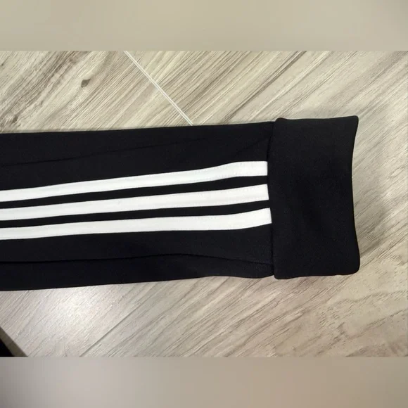 adidas Black Jacket with White Sleeve Stripes - Picture 9 of 11